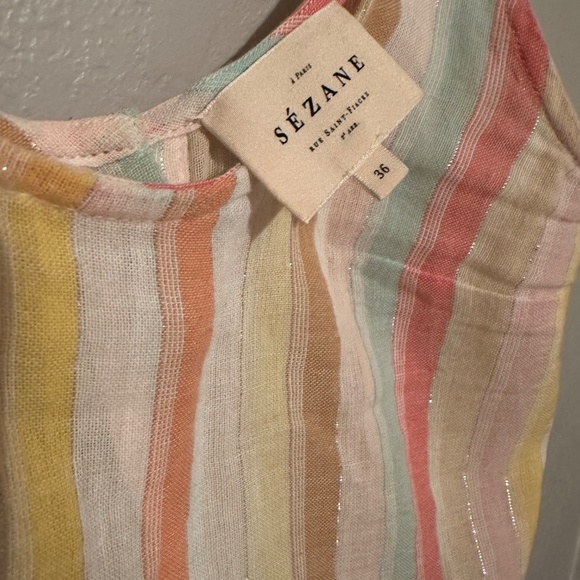 Sezane Rick Top Rayures Multico - Size 36 - Picture 3 of 6